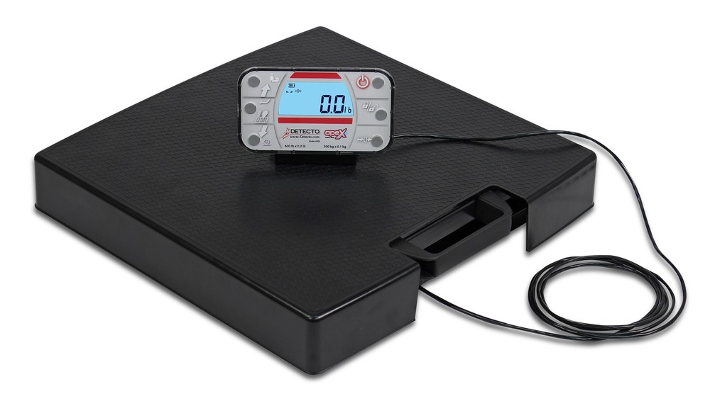 Detecto APEX-RI Remote Indicator Mobile Physician Scale, WiFi, 600 lb x 0.2 lb