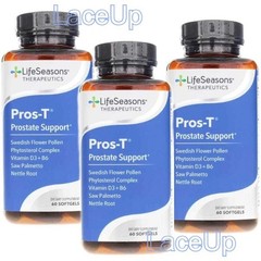 3x – LifeSeasons Pros-T Prostate Support 60 each, 180 Softgels ** Expire 2027 **