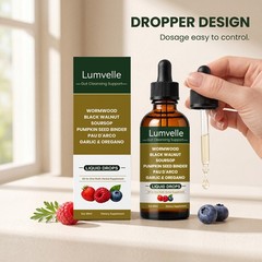 LUMVELLE Wild Harvested Wormwood Herbal Liquid Botanical Supplement Drops 2PCS