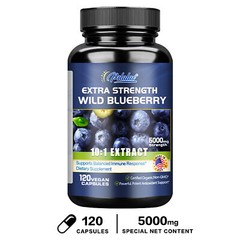 Wild Blueberry – Antioxidant, Brain Health, Boosts Vision Memory, High Strength
