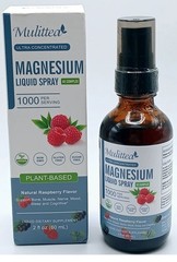 Magnesium Liquid Spray /Plant-Based /Fast Absorption /Gentle /2 Fl. Oz./BB 03/26