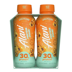 Alani Nu Protein Shake, Munchies, 12 fl oz, 4 Pack, Bottles, 30g Protein, Gluten