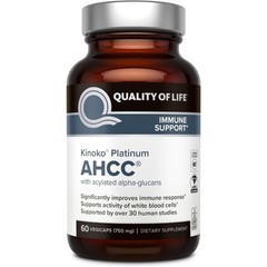 Quality of Life AHCC Kinoko Mushroom Complex Supports Immune System Health 60