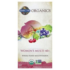 2 X Garden of Life, Organics, Women’s Multi 40+, 60 Vegan Tablets