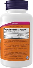 Niacin 100 Caps 500Mg by Now Foods