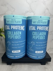 Vital Proteins Collagen Peptides Unflavored Non-GMO 10 oz 2Pk Exp 07/2028