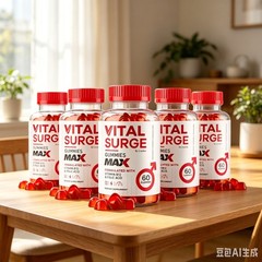 Vital 5-Pack Surge Male Gummies, Vital for Gummies Surge Performance-300 Gummies