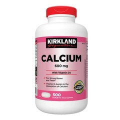 New Kirkland Signature Calcium 600 mg. with Vitamin D3, 500 Tablets