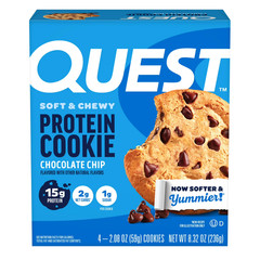 Quest soft & chewy Protein cookie high Protein Chocolate chip 4 Count……