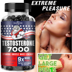 Muscle Growth + Strength+Male Performance Testosterone Booster Capsules
