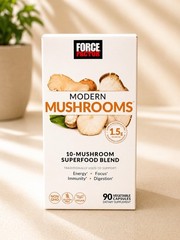 Force Factor Modern Mushrooms 10-Mushroom Superfood Blend 90 Capsules 03/2027