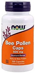 Now Foods Bee Pollen 500Mg 100 Capsules Nutritional Supplement