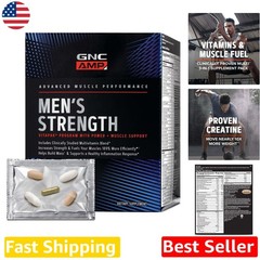 AMP Men’s Strength Vitapak: Absorbable Creatine, Mass Builder, 30 Pack