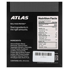 Grass-Fed Whey Protein Bar, Dark Chocolate Almond, 12 Bars, 1.9 oz (54 g) Each