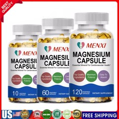 Magnesium Complex 500mg, 10/60/120 Vegan Capsules – Gluten Free and Non-GMO