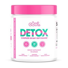 2 Pack Detox by Obvi for Unisex – 90 Count Dietary Supplement