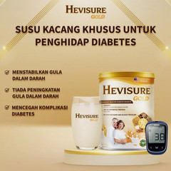 2 Tin Hevisure Gold Diabetic Milk Stabilize Blood Sugar Plant-Based 400g