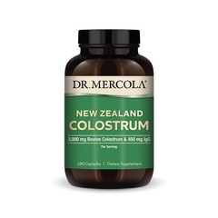 QTY 2 NEW Dr. Mercola New Zealand Colostrum 180 Capsules 3000mg