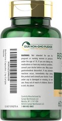 Berberine HCL 500 Mg Immune Gastrointestinal Heart Health Weight Loss, 60 Caps