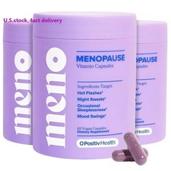 3 Pack Menopause Relief Supplement 60 Vegan Capsules for Women with Vitamin D3