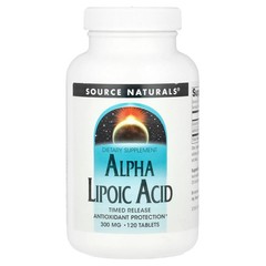 2 X Source Naturals, Alpha Lipoic Acid, Timed Release, 120 Tablets
