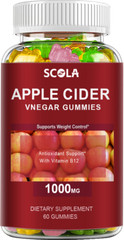 Apple Cider Vinegar Gummies 60ct 1000mg for Fast Weight Loss Cleanse Detox