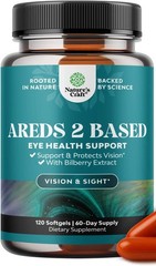AREDs 2 Eye Vitamins for Vision w/ Zeaxanthin Plus Lutein and Bilberry – 120ct.