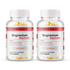 Magnesium Glycinate 400mg 240 Capsules For Sleep, Stress Relief Support Bone