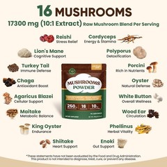 Venture Pal 16 in 1 Mushroom Powder (90 Servings) – 6.35 Ounce (Pack of 1)