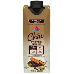Atkins Chai Tea Latte Flavored High Protein Shake, Ready to Drink, Low Sugar and