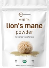 Micro Ingredients Fruiting Lion??s Mane Mushroom Powder Pure Organic Superfood