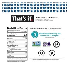 New That’s It Mini Fruit Bars – Strawberry, Mango, Blueberry, 24 ct – 16.8 oz
