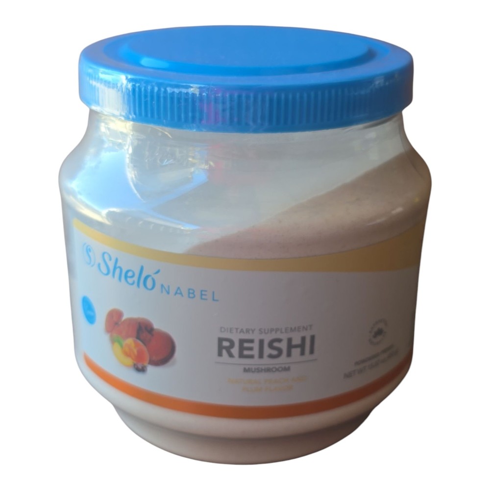 Reishi – Mushroom – natural peach & plum flavor – powdered premix net wt 15.87oz