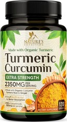 Turmeric Curcumin Supplement 1750mg with Organic Turmeric & Ginger Capsules