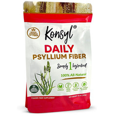 Konsyl Daily Psyllium Fiber Powder – 19oz, 90 Servings, Natural Unflavored Solub