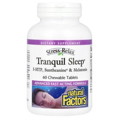 2 X Natural Factors, Stress-Relax�, Tranquil Sleep�, 60 Chewable Tablets
