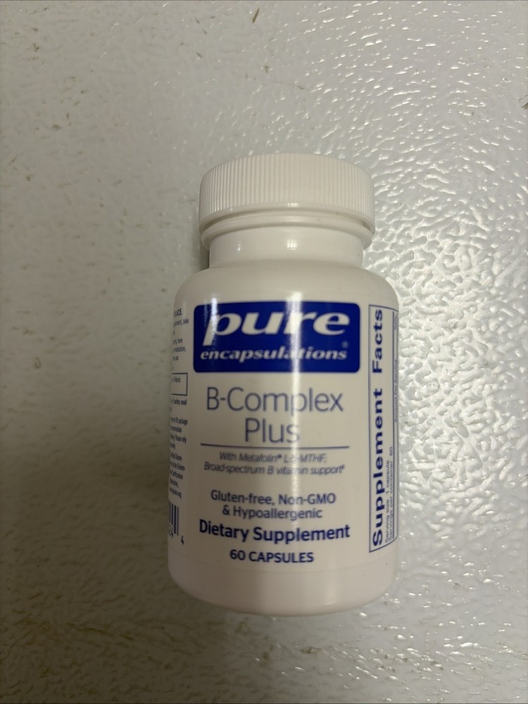 Pure Encapsulations B-Complex plus 60 capsules EXP 11/2028
