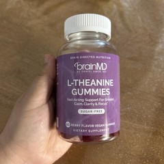 BRAIN MD – L- THEANINE GUMMIES – SUGAR-FREE BERRY FLAVOR – 60 GUMMIES