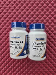 2 Nutricost Vitamin B6 as Pyridoxine HCl, 100 mg, 60 Count Total Exp 10/2028
