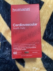 humann Cardiovascular Health Daily Supplement 60 Capsules Non-GMO Exp 01/2028