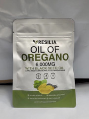 Resilia Oil of Oregano 6000mg with Black Seed Oil Softgels 60 Count New