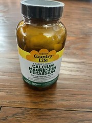 Country Life – Target-Mins Calcium-Magnesium Potassium – 180 Tablets 01/27 Exp.