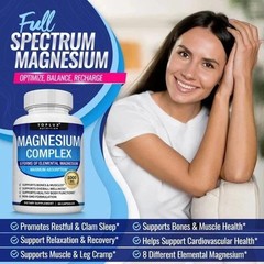 Toplux Magnesium Complex 8 Essential Magnesium Supplement 1000mg 90 Capsules