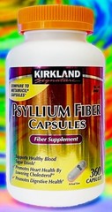 Kirkland Signature Psyllium Fiber Capsules, 2X360 Capsules Each Bottle EXP 08/28