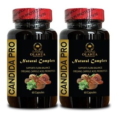 CANDIDA PRO NATURAL COMPLEX – oregano olive leaf extract organic, aloe vera caps
