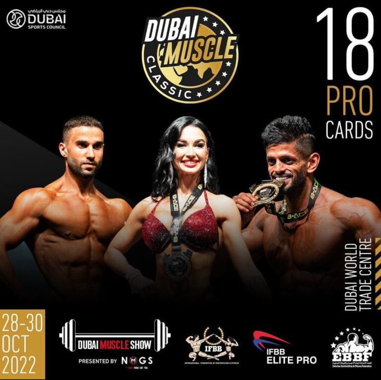October 28-30 , DUBAI MUSCLE CLASSIC , UAE 2022